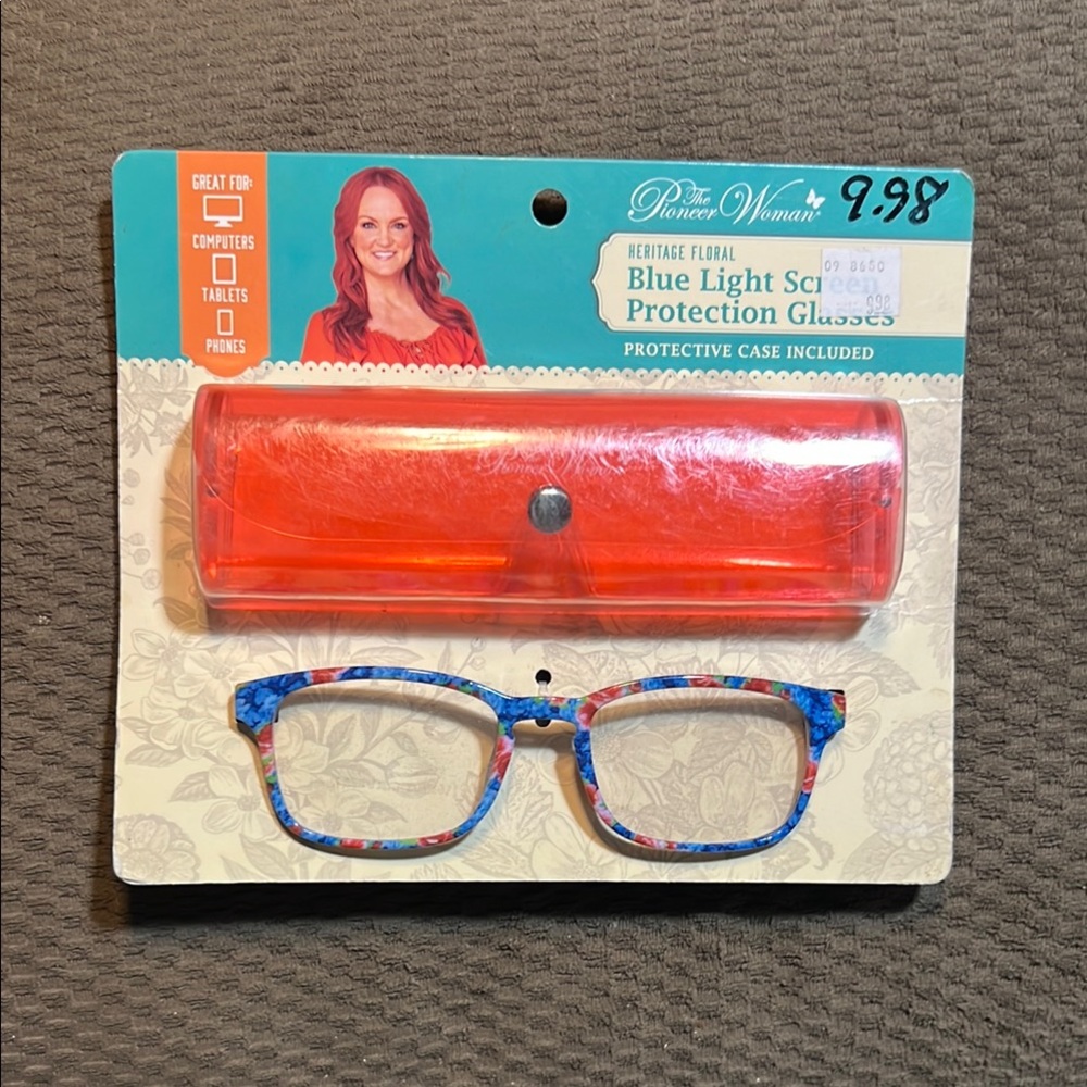 The Pioneer Woman Blue Light Screen Protection Glasses with Case